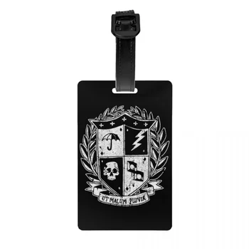 Personalizat Umbrela Academiei Insigna Bagaje Tag-Ul De Protecție A Vieții Private Ut Malum Pluvia Logo-Ul Tag-Uri Bagaje Geanta De Voiaj Etichete Valiza