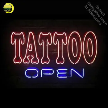 Personalizate de afaceri bord SEMN de NEON Pentru Tatuaj Deschide GlassTube Mana Restaurant Lumină Semne lampa de Arte personalizate neon