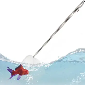 Pește Net Portabil Pește Net Pentru Acvarii Cu Reglabil Mâner Lung Pește Obiecte Plutitoare Instrument De Curățare Accesorii Acvariu