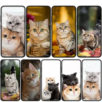 Pisica Miau Pisoi Drăguț Moale Caz Acoperire pentru Samsung Galaxy S20 S21 Fe S23 S22 Ultra S8 Plus A12 A13 A21S A71 S7 Carcasa Telefon