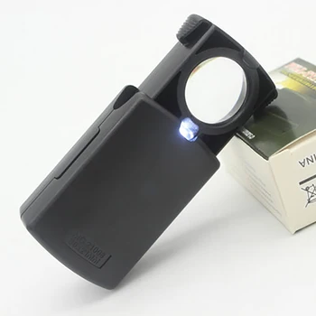 Portabil 30X LED Lupe Acrilice Lentilă de Mărire Evaluarea Bijuterii/Seniori Lectură/în Vârstă de Cusut Tip Pull Lupa
