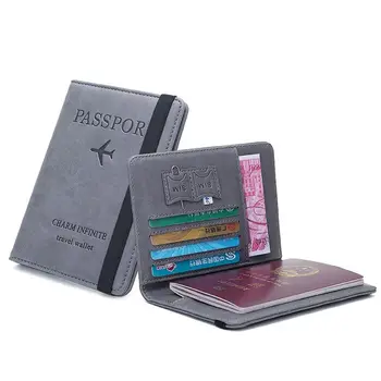 Poseta de monede RFID Blocking Portofel Document Sac de Depozitare ID Card Bancar Deținător de Pașaport Pașaport Carte de Portofel Caz Acoperire Pașaport