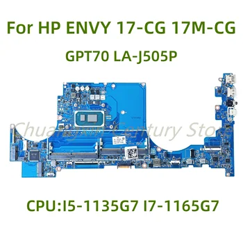Potrivit pentru HP ENVY 17-CG 17M-CG notebook placa de baza GPT70 LA-J505P cu CPU: I5-1135G7 I7-1165G7 100% Testate Complet