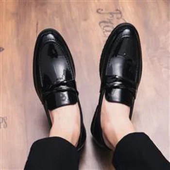 Primavara Pantofi de Piele Barbati Britanic Înalt Simț de Afaceri Uzura Formale Casual Înălțime Creșterea Branț Student Negru Costum de Mire Nunta