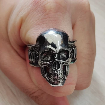 Punk Skull Ring Moda pentru Bărbați Hip-Hop, Punk Gotice, Bijuterii Inele de Logodna iubitei Cadouri Accesorii