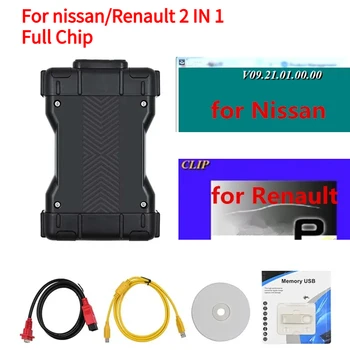 Puteți Clip V227 pentru Renault pentru Nissan Consult 3 V09.21.00 Auto OBD2 Scanner PUTEȚI Clip 2in1 Auto Instrumente de Diagnosticare Auto Consulte 3