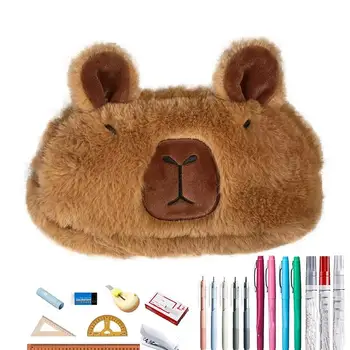 Puțin Capybara De Pluș Animale, Desene Animate, Caz Creion Drăguț Copii Jucărie Pen Caz Kawaii Sac De Școală Pandantiv