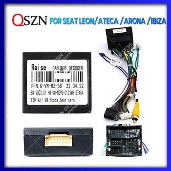 QSZN Pentru SEAT Leon / ATECA / ARONA / IBIZA Android Radio Auto Canbus Cutie Decodor Cablaj Adaptor Cablu de Alimentare G-VW-RZ-58