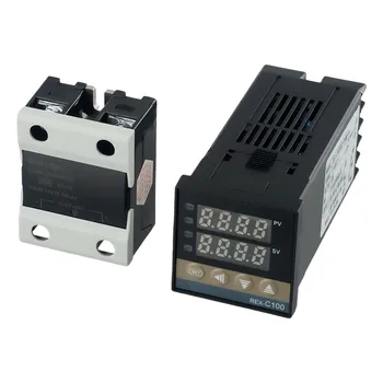 REX C100 Controler de Temperatura RSS 25DA K Termocuplu Completă Pachetului de Control al Temperaturii pentru Diverse Industrii