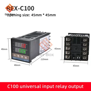 REX-C100 Digital PID Inteligent Controler de Temperatura Universal REX C100 Termostat Releu de Ieșire 220V