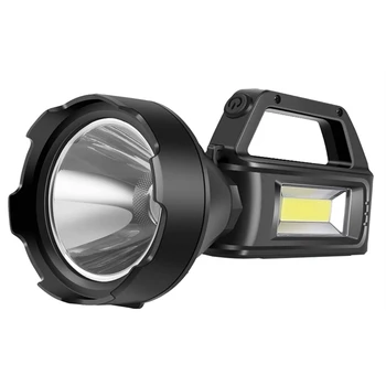 Reflector Lanterna High Lumen LED Portabile Searchlight 4 Moduri rezistent la apa, Lumina de Lucru pentru Camping, Drumeții, Vânătoare Etc