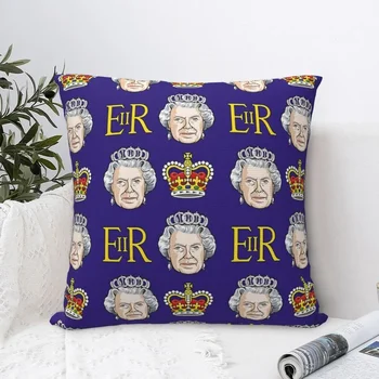 Regina Elisabeta a II-a de Pernă Marii Britanii față de Pernă Tipărite de Pernă Retro Modă fețe de Pernă De Canapea Masina Decor Acasă