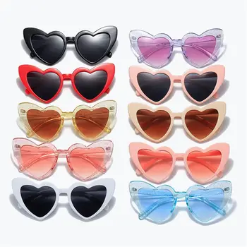 Retro Dragoste Inima ochelari de Soare Femei în Formă de Inimă ochelari de Soare UV400 Ochelari de Protecție ochelari de Soare Vintage