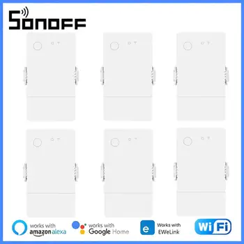 SONOFF POW Origine 16A Smart Power Metru Comuta WIFI limitator de Suprasarcină Releu Întrerupător de Monitorizare a Energiei Sprijin Alexa de Start Google