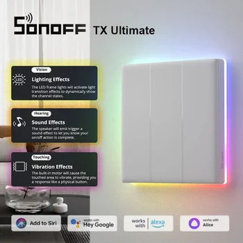 SONOFF TX Final Inteligent Comutator de Perete Complet Tactil de Acces Lumină LED-uri Edge Multi-Senzoriale eWeLink Control Vocal prin intermediul Alexa de Start Google