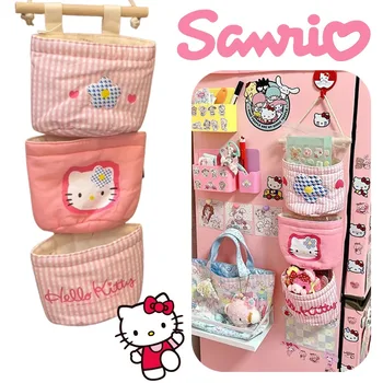 Sanrio Hello Kitty Agățat De Perete Sac De Depozitare Material Husă Multistrat Usa Dulap Dulap De Depozitare Geanta Organizator Cosmetice Acasă Jucării