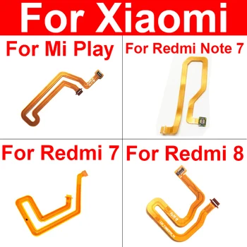 Senzor de amprentă digitală Touch ID Scanner Conectați Pentru Xiaomi Redmi Mi Note 7 8 Joace Placa de baza Button Acasă Cablu Flex Panglică Piese