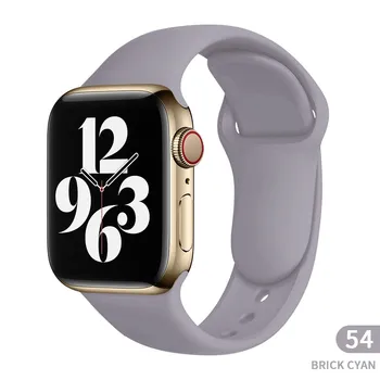 Silicon moale Sport Band pentru Apple Watch SE 8 Seria 44MM 40MM Cauciuc Watchband pe Curea inteligent iWatch 7654321 42MM bratara 38MM