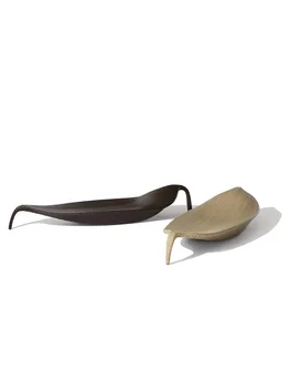 Stil Nordic creative frunze de rattan scaun în aer liber, mobilier de grădină moda vacanță de relaxare pe plajă piscină pat