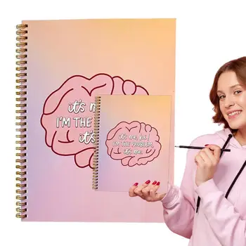 Sănătate De Zi Cu Zi Jurnal De Sănătate Mintală A Self Notebook Auto-Îngrijire Agenda Pentru Sănătate Mintală Meditație, Gândire Pozitivă Personale