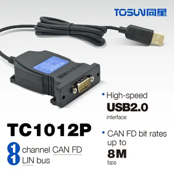 TC1012p - 1-canal POATE FD/LIN interfata USB (LIN suportă alimentare prin USB)