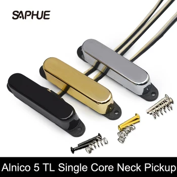TL Sigilate Single Core Neck Pickup Alnico 5 Magnet Fibre Placa Bobinei Rod Chrome