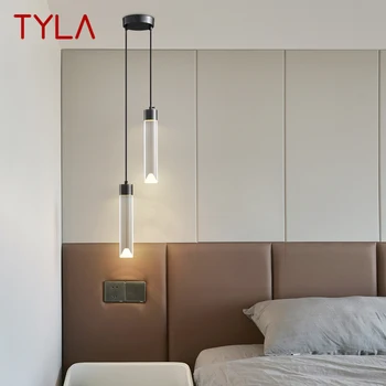 TYLA Contemporane Alamă Pandantiv cu LED-uri Lampă de 3 Culori Creative Decorative Perdeaua de Lumină Pentru Acasă de Pat Cameră