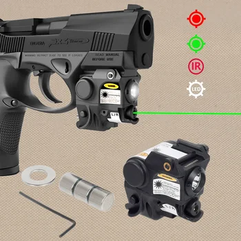 Tactic Taur G2c G3c Pistol Lanternă cu Lumină Roșie Punct Verde cu Laser Pointer Vedere Pentru Auto-Apărare LS-CL1 Vedere Cu Baterie