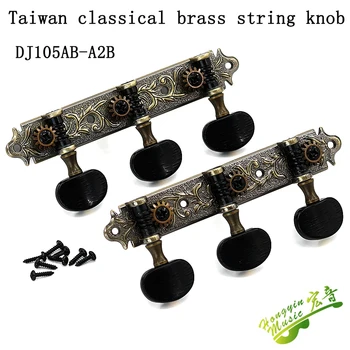 Taiwan chitara clasica butoane triplet bobinator knob buton șir cvasi culoare cupru toate accesorii metalice