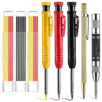Tamplarie Creioane Scriber Instrumente De Marcare Cu Automate Centru De Pumn, Carbură De Scrib Instrument