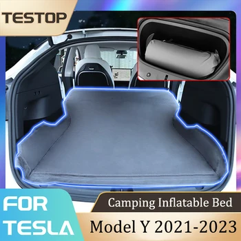 Tesla Model Y 2021-2023 Călătorie Camping Auto Portabil de Călătorie Saltea auto-umflarea Saltea Pentru Tesla Model Y 2023 Accesorii