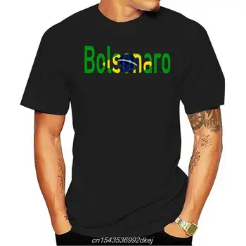 Tricou negru Unisex Bolsonaro Președintele Brazilia Presidente T-shirt Alegeri în 2018