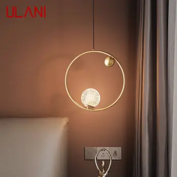 ULANI Contemporane Cupru Candelabru LED Aur Alamă Agățat Lumini Simplu Design Creativ Decor Pentru Casa Dormitor