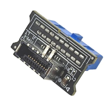 USB 3.0 19Pin de Tip C Tip E 20Pin Interfață de Antet de Extensie Adaptor Vertical USB3.1 Panou Frontal Soclu Cheie-Un Conector