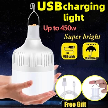 USB Reîncărcabilă LED multifunctional Lumini de Urgență Casa în aer liber Portabile Lanterne de Urgență Lampă Felinar GRĂTAR Camping Lumina