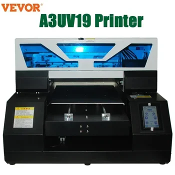 VEVOR A3-19 UV Flatbed UV Imprimanta A3 Automat Eticheta de Flacon de Imprimantă Pentru Crăciun Sticla Phonecase Acrilic pentru Lemn