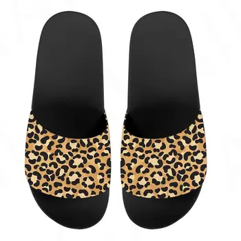 Vara pentru Femei Papuci de Casa Personalizate Model de Pantofi Leopard Print Papuci de Baie, Flip-Flops, Papuci de Plaja Non-alunecare de Sandale