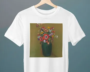 Vaza de Flori II Odilon Redon Unisex T-shirt de Artă plastică