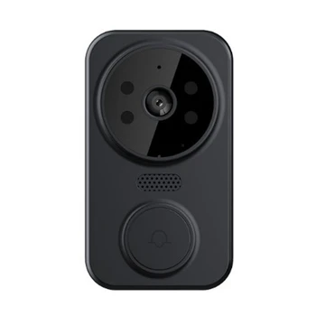 Video Inteligente Soneria Pumn Camera Gratuit Soneria Inteligent Inteligent De La Distanță Fără Fir Usa Videoclip Anti-Furt Soneria Negru