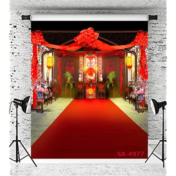 Vinil Personalizate Stil Chinezesc de Bucurie de Deschidere Ușă Portrete de Familie Peisaj Nunta de Specialitate în domeniul Fotografiei Recuzită LY-03