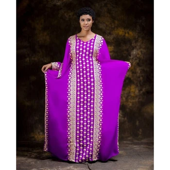Violet Marocan Dubai Kaftans Farasha Africane Abaya Rochie Foarte Elegantă Rochie Lungă Tendință De Moda