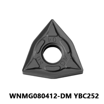 WNMG080412 DM YBC252 CNC Insertii Carbură de Cotitură Externe Instrument WNMG080412-DM WNMG Strung CNC Instrument de Tăiere pentru Prelucrarea Oțelului