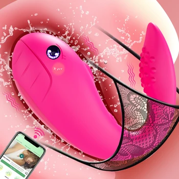 Wireless Bluetooth APP Vibrator pentru Femei de sex Feminin fără Fir Control de la Distanță APP Uzura Vibratoare Ou Chilotei Jucărie Sexuală pentru Adulți Magazin