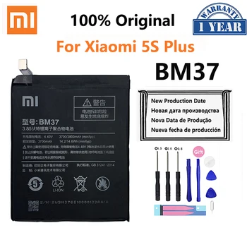 Xiao Km Original, Bateria Telefonului BM37 Pentru Xiaomi 5S Plus Mi5S Plus de Înaltă Calitate 3800mAh Telefon Înlocuire Baterii