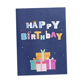 Ziua pop-up de Carduri Unice Ziua de nastere Cadou Card de Petrecere Fericit felicitare 3D Carte de Ziua de naștere pentru Soția Bărbați Fiica Băieți Soțul