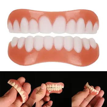 cu Umplere Dinți Adeziv proteza Detașabile Îngrijire Orală Zâmbet Dinții Bretele Confortabile Albire Temporară Dinte Fals Adult