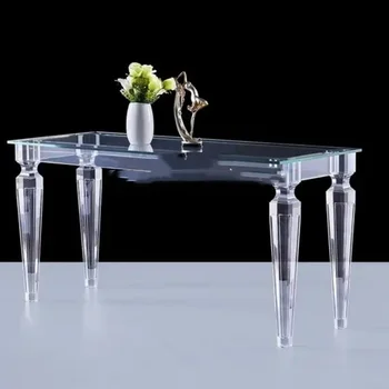 mai nou design forma patrata din acril masă masă acrilic pentru eveniment nunta decor