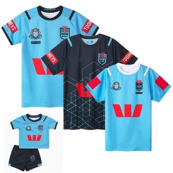 noi 2024 NSW Blues Rugby om tricou Femei pentru Tineret copii Australia NSW Sky Blues rugby jersey Nume Personalizat femeie Tricouri