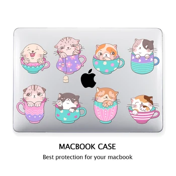 pentru MacBook Air M1 Caz 13 Inch A2337 A1932 A2179 PC Caz Greu Coajă pentru MacBook Air 13 A1466 A1369 M2 Chip 13.6 A2681 Pisica Drăguț