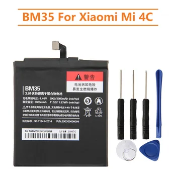 Înlocuirea Bateriei BM35 Pentru Xiaomi Mi 4C Mi4c Reîncărcabilă Baterie Telefon 3080mAh
